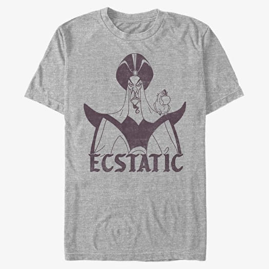 T-shirt Merch Disney Aladdin - Ecstatic Jafar Unisex T-Shirt Heather Grey