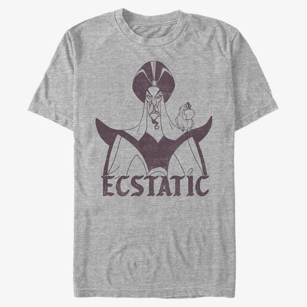 Pólók Merch Disney Aladdin - Ecstatic Jafar Unisex T-Shirt Heather Grey