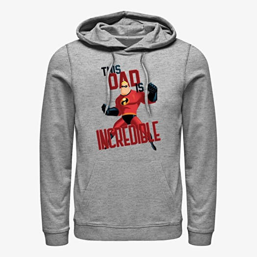 Pulóver Merch Disney Incredibles - This Dad Unisex Hoodie Heather Grey