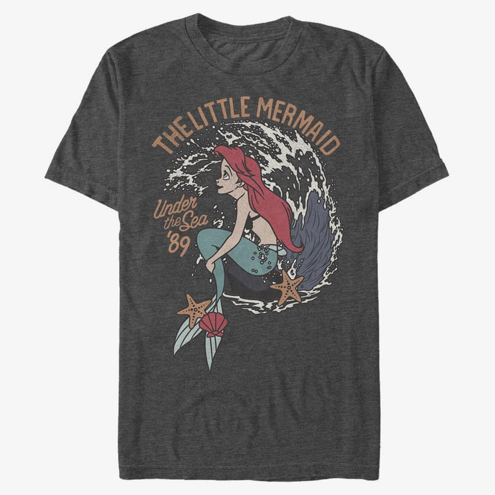 Magliette Merch Disney The Little Mermaid - VINTAGE Unisex T-Shirt Dark Heather Grey