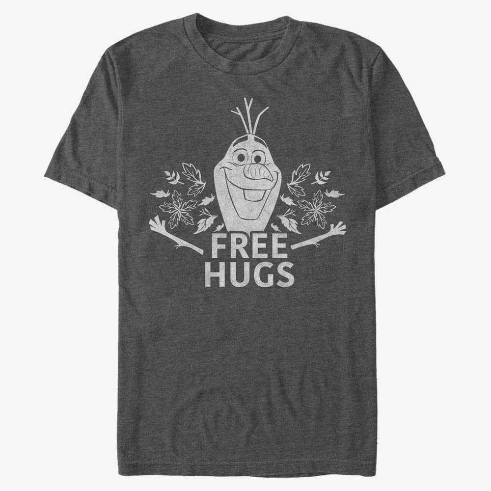 T-shirts Merch Disney Frozen 2 - Free Olaf Hugs Unisex T-Shirt Dark Heather Grey