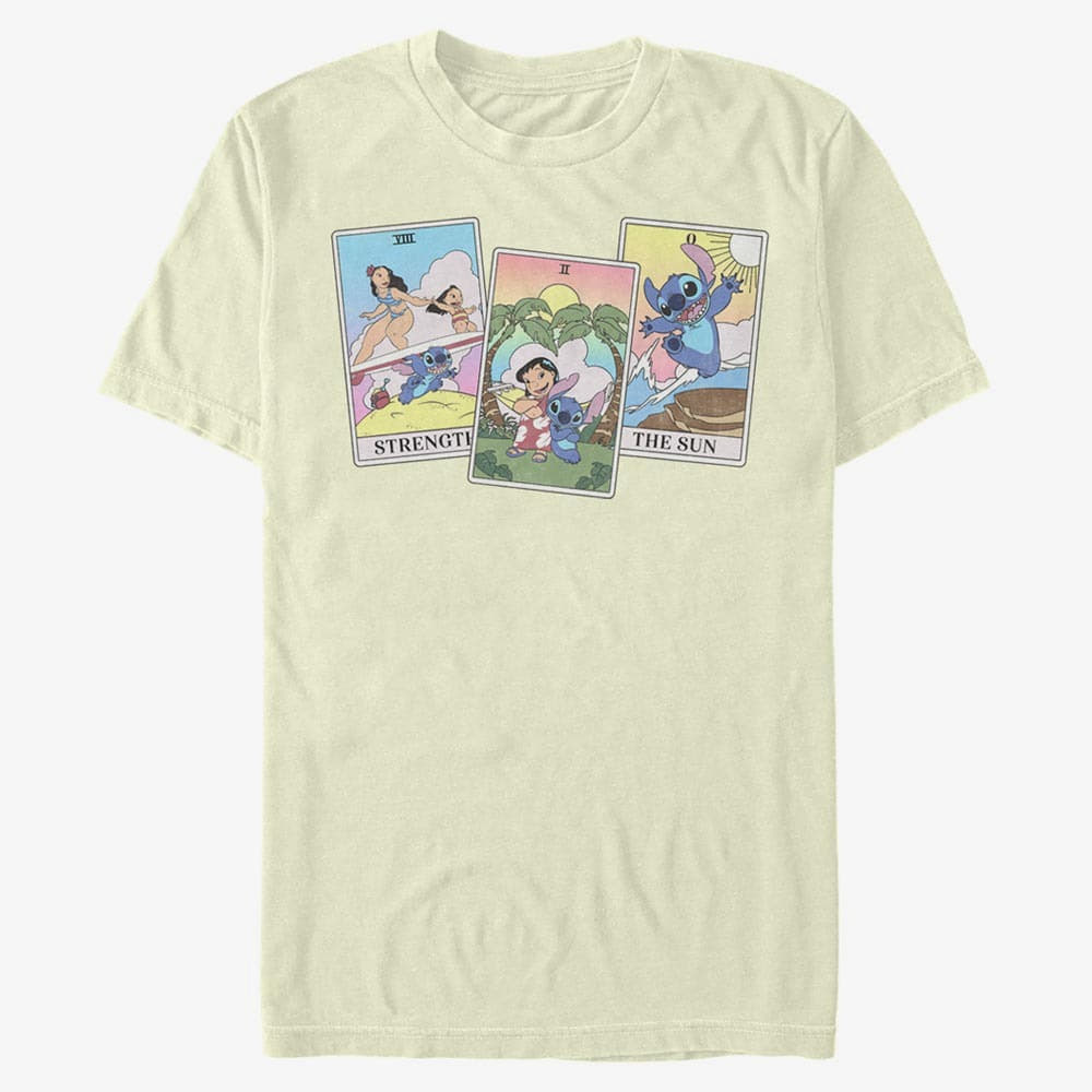 T-särgid Merch Disney Lilo & Stitch - LILO STITCH TAROT Unisex T-Shirt Natural