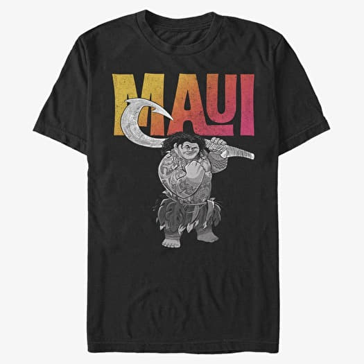 Camisetas Merch Disney Moana - Maui Unisex T-Shirt Black | Queens