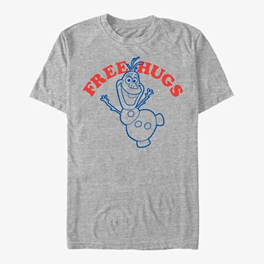 T-shirt Merch Disney Frozen - Free Hugs Unisex T-Shirt Heather Grey