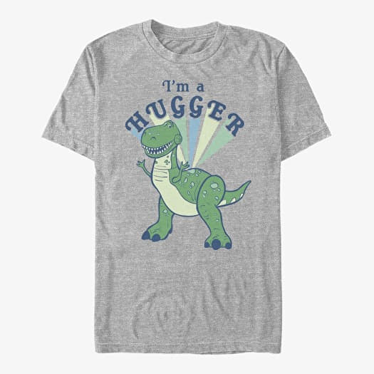 T-shirt Merch Disney Toy Story 1-3 - Hugger Rex Unisex T-Shirt Heather Grey