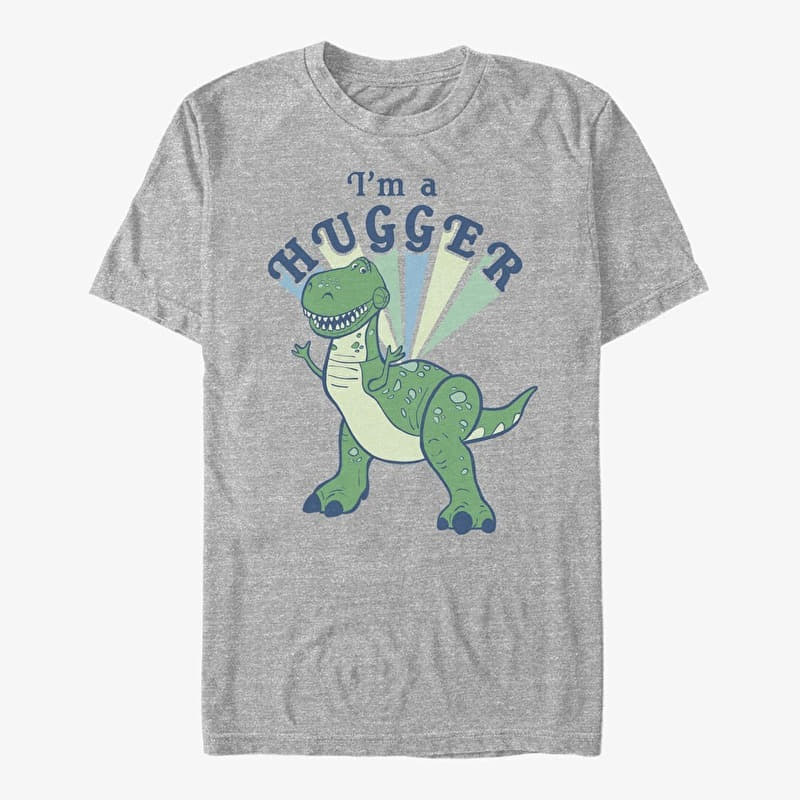 Merch Disney Toy Story 1-3 - Hugger Rex Unisex T-Shirt Heather Grey