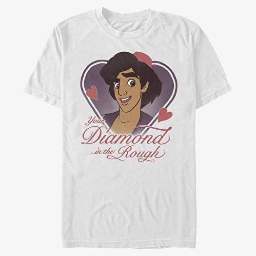 Tricou Merch Disney Aladdin - Aladdin Be Mine Unisex T-Shirt White