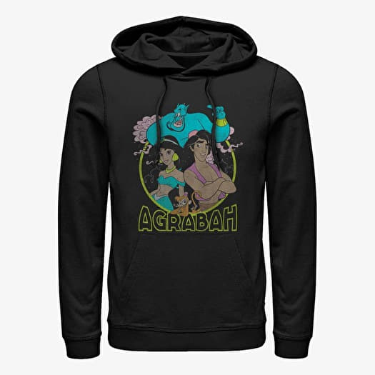 Sweatshirt Merch Disney Aladdin - Grunge Agrabah Unisex Hoodie Black