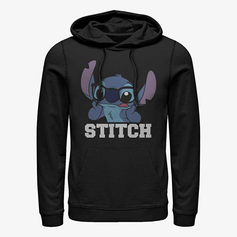 Verryttelypaita Merch Disney Lilo & Stitch - STITCH Unisex Hoodie Black