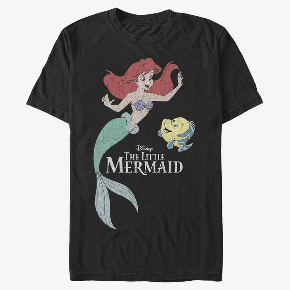 T-Shirts Merch Disney The Little Mermaid - Mermaid Friends Unisex T-Shirt Black