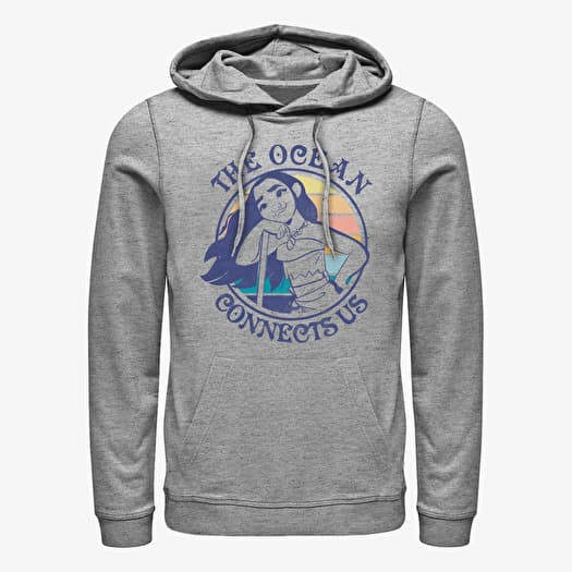 Sweatshirt Merch Disney Moana - Sunset Moana Unisex Hoodie Heather Grey