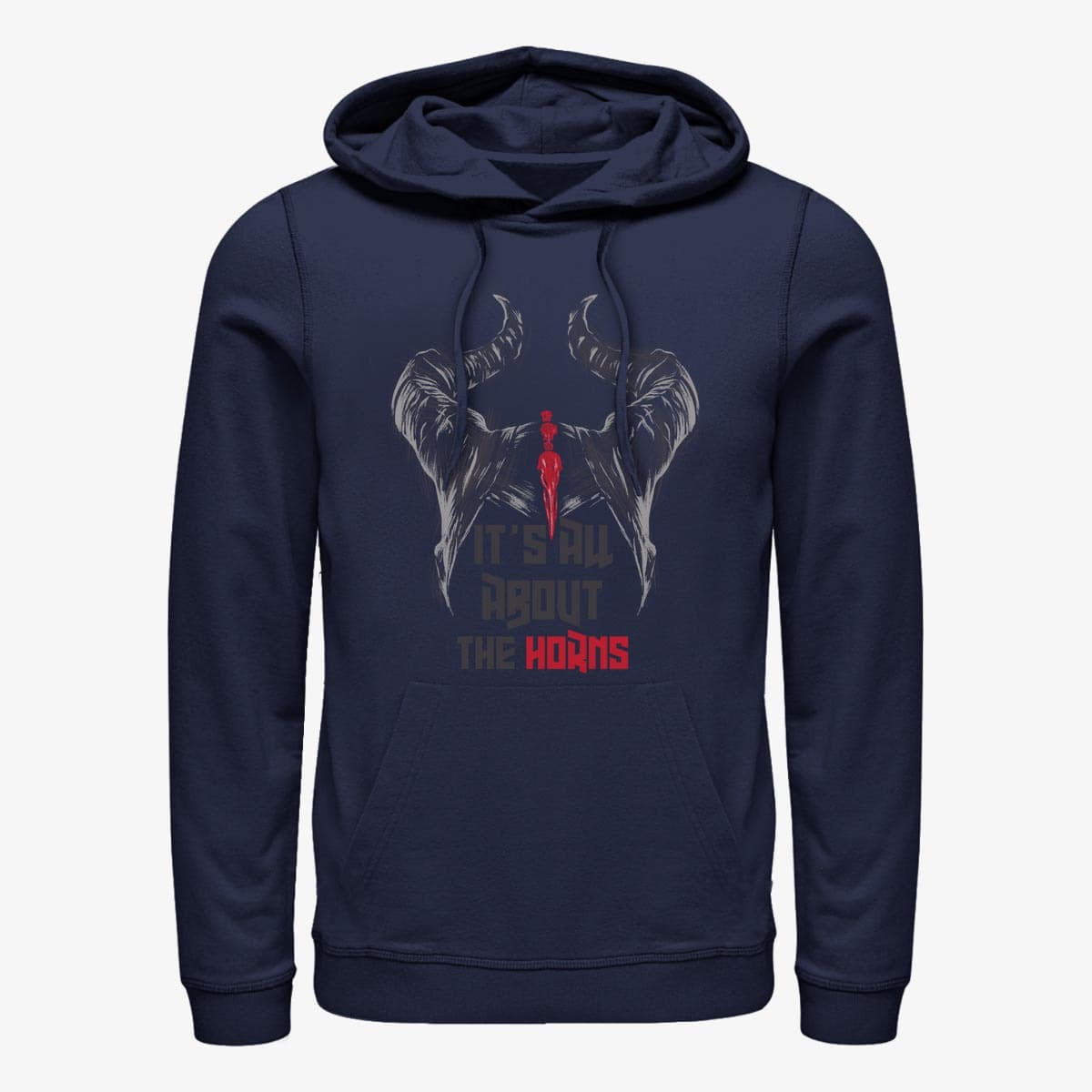 Dukserice Merch Disney Maleficent: Mistress Of Evil - All About The Horns Unisex Hoodie Navy Blue