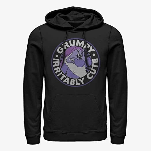 Džemperis Merch Disney Snow White - About Grumpy Round Unisex Hoodie Black