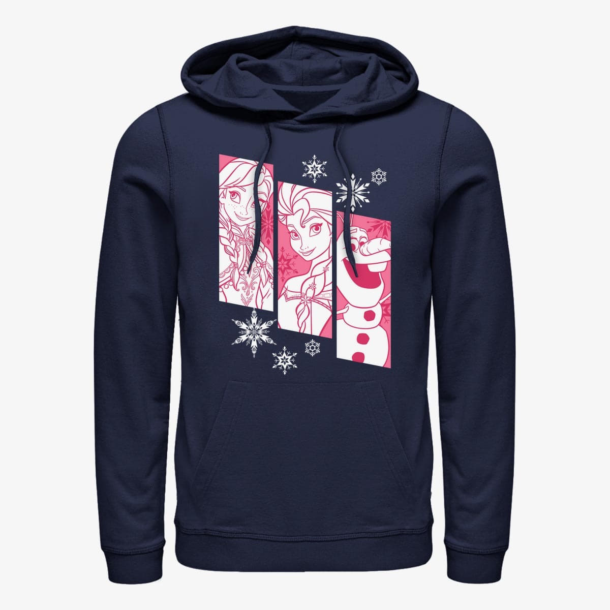 Felpe Merch Disney Frozen - Snow Trio Unisex Hoodie Navy Blue