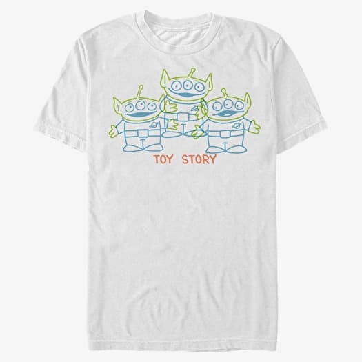 T-shirt Merch Disney Toy Story 1-3 - SCRIBBLE Unisex T-Shirt White