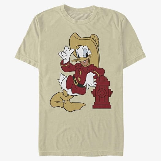 T-shirt Merch Disney Classic Mickey - Firefighting Donald Unisex T-Shirt Natural