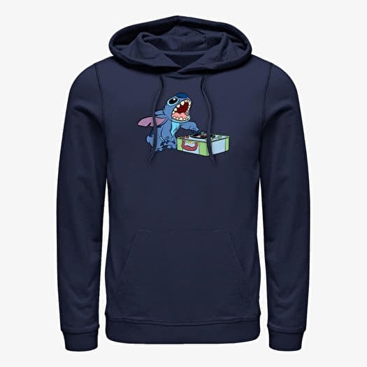 Merch Disney Lilo & Stitch - DJ Stitch Unisex Hoodie Navy Blue
