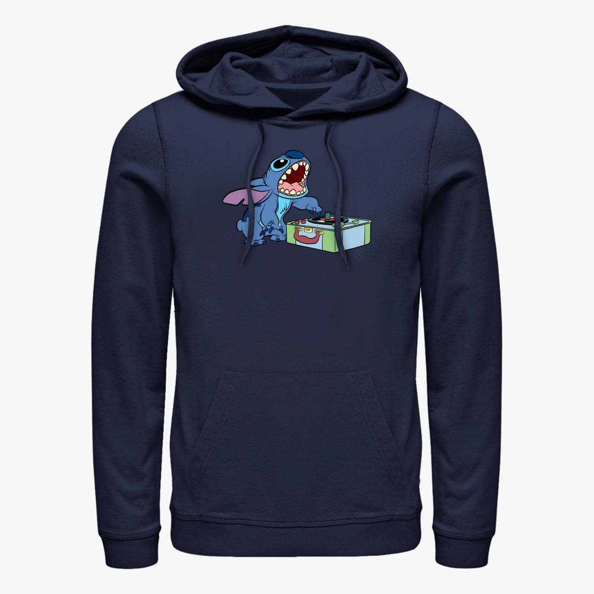Толстовки та реглани Merch Disney Lilo & Stitch - DJ Stitch Unisex Hoodie Navy Blue