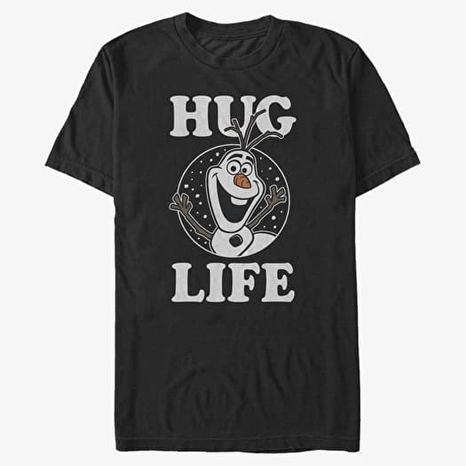 T-shirt Merch Disney Frozen - Hug Life Unisex T-Shirt Black