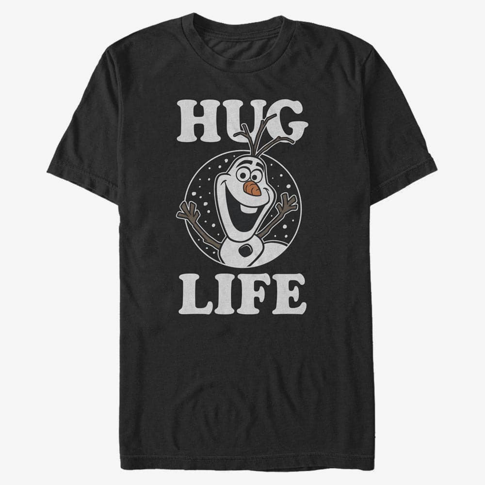 Majice T-shirt Merch Disney Frozen - Hug Life Unisex T-Shirt Black