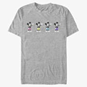 Merch Disney Classic Mickey - Neon Pants Unisex T-Shirt Heather Grey