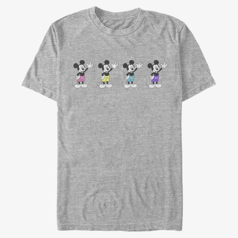 T-shirts Merch Disney Classic Mickey - Neon Pants Unisex T-Shirt Heather Grey