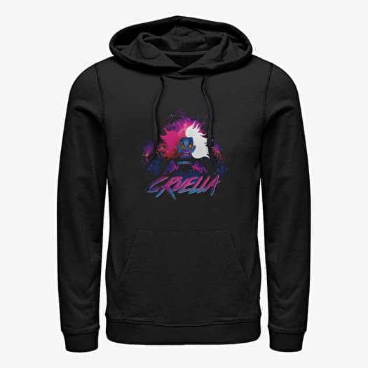 Sweatshirt Merch Disney Villains - Cruella Rock Unisex Hoodie Black