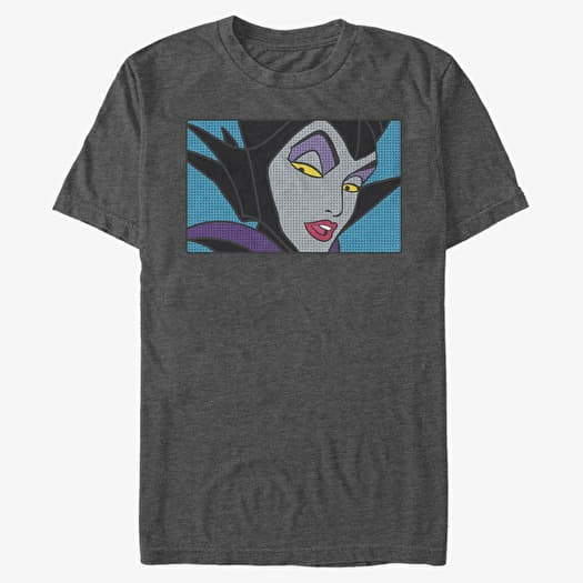 T-shirt Merch Disney Sleeping Beauty - Maleficent Eyes Unisex T-Shirt Dark Heather Grey