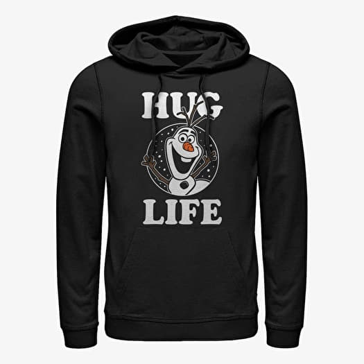 Sweatshirt Merch Disney Frozen - Hug Life Unisex Hoodie Black