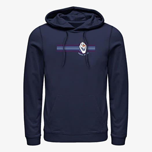 Sweatshirt Merch Disney Frozen 2 - Chill Stripe Mode Unisex Hoodie Navy Blue