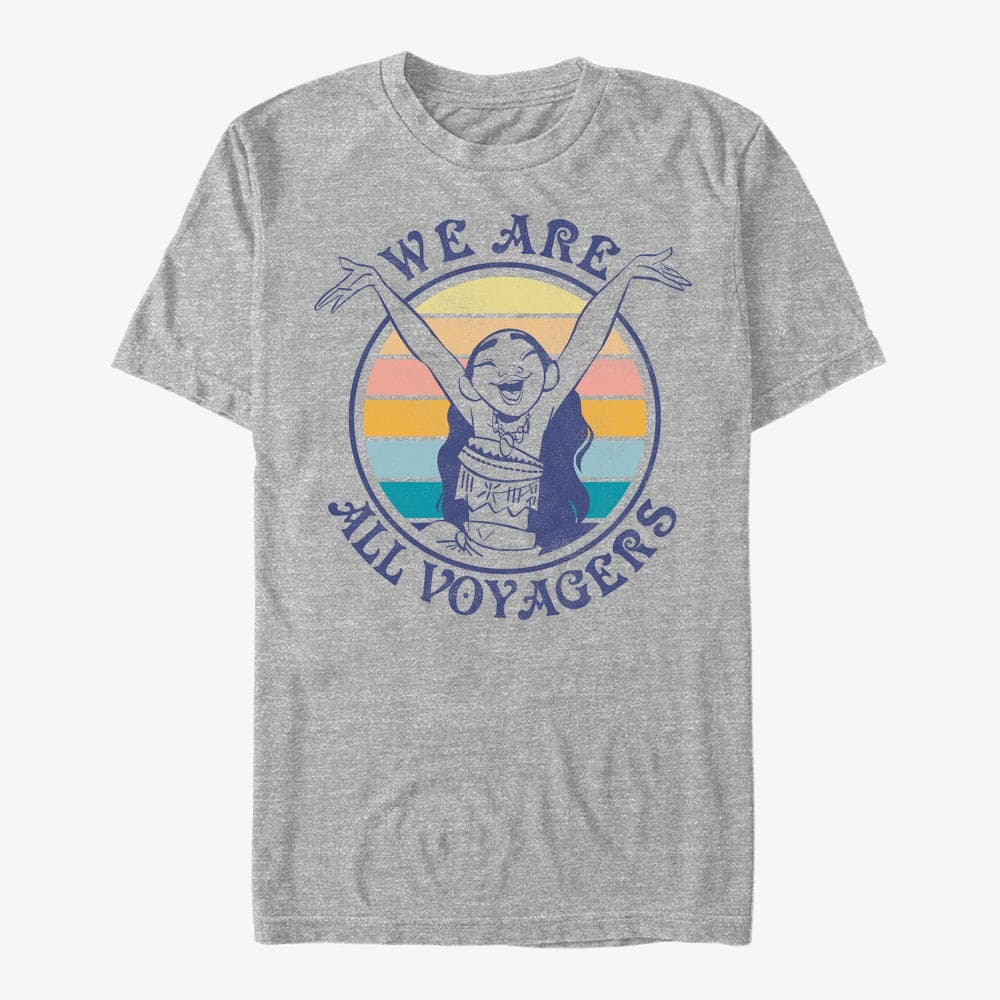 T-shirts Merch Disney Moana - Sunset Voyagers Unisex T-Shirt Heather Grey