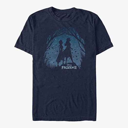 T-shirt Merch Disney Frozen 2 - FROZEN2 SCENERY Unisex T-Shirt Navy Blue