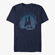 Merch Disney Frozen 2 - FROZEN2 SCENERY Unisex T-Shirt Navy Blue
