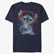 Merch Disney Classics Lilo & Stitch - Stitch Games Unisex T-Shirt Navy Blue