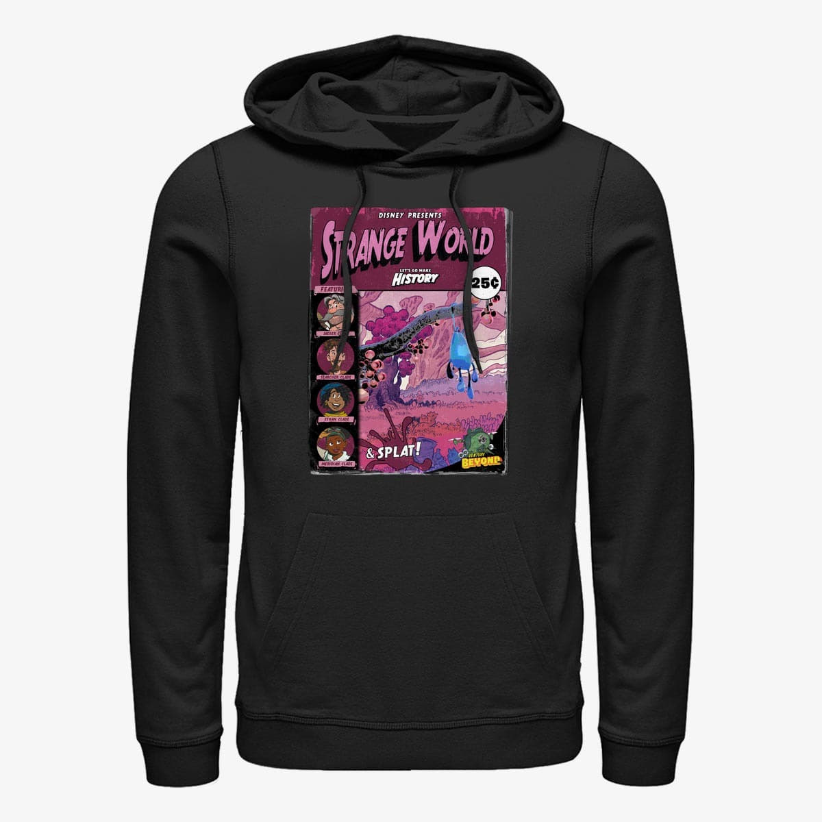 Kapuutsikud ja kampsunid Merch Disney Strange World - Strange Adventures Unisex Hoodie Black