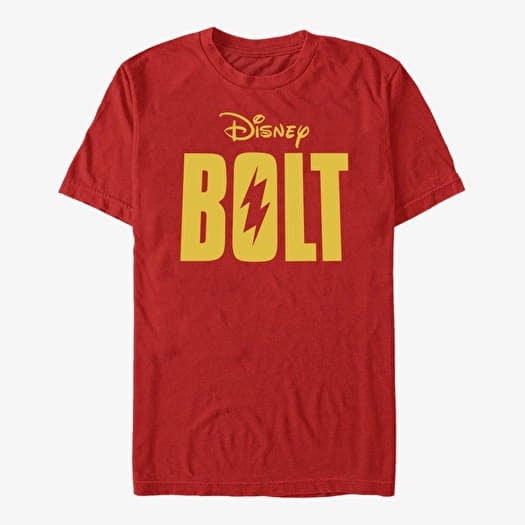 Majica Merch Disney Bolt - Logo Text Unisex T-Shirt Red