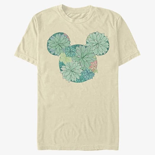 T-shirt Merch Disney Classic Mickey - Succulents Unisex T-Shirt Natural