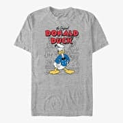 Merch Disney Mickey And Friends - Original Donald Sketchbook Unisex T-Shirt Heather Grey