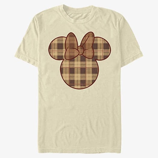 T-shirt Merch Disney Classic Mickey - Fall Plaid Minnie Unisex T-Shirt Natural