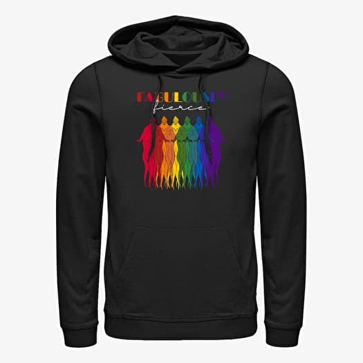 Sweatshirt Merch Disney Villains - RAINBOW URSULA Unisex Hoodie Black