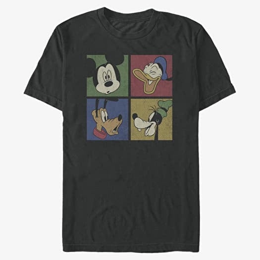T-shirt Merch Disney Classic Mickey - Block Party Unisex T-Shirt Black
