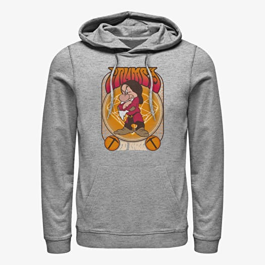Mikina Merch Disney Snow White and the Seven Dwarfs - Grumpy Gig Unisex Hoodie Heather Grey