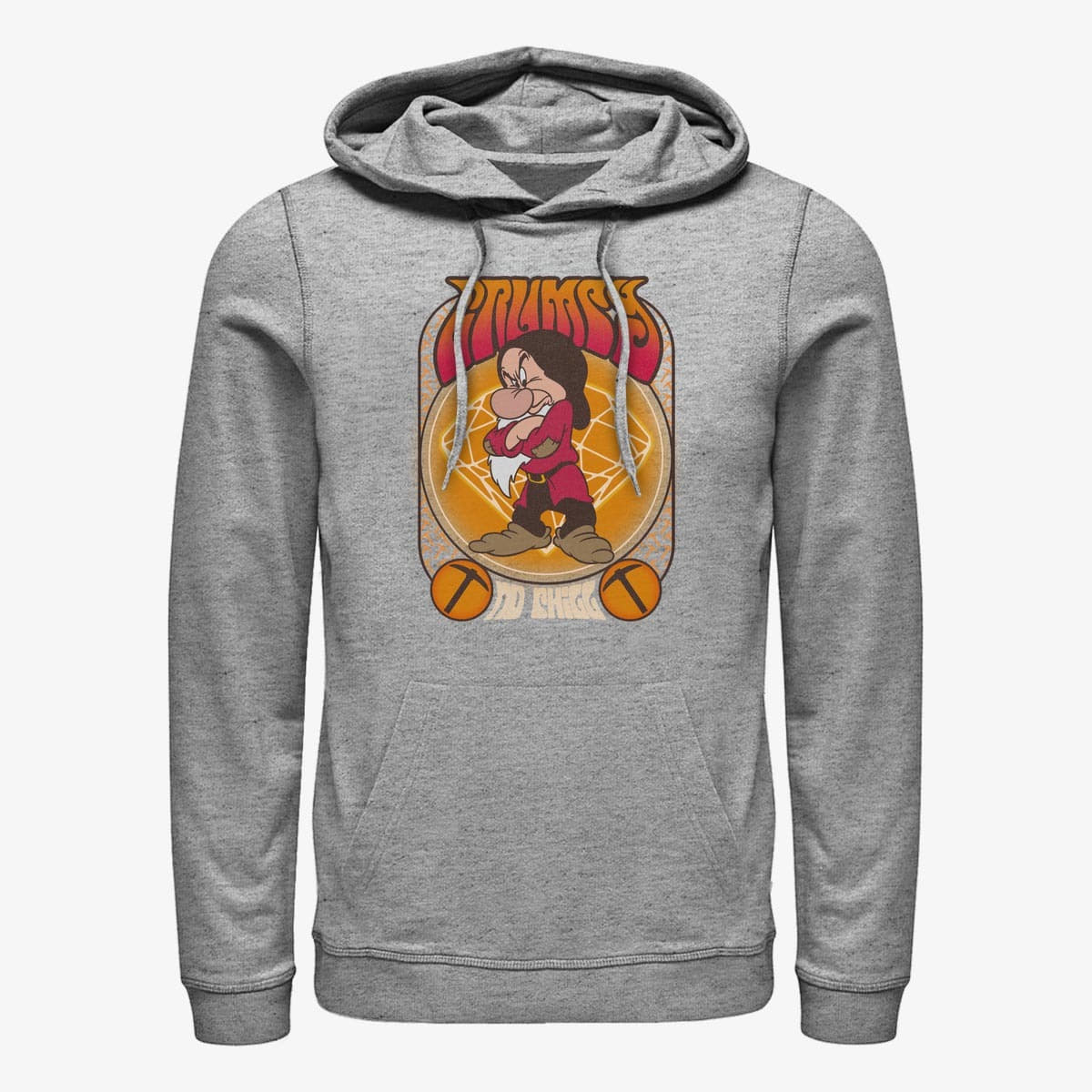 Толстовки та реглани Merch Disney Snow White and the Seven Dwarfs - Grumpy Gig Unisex Hoodie Heather Grey