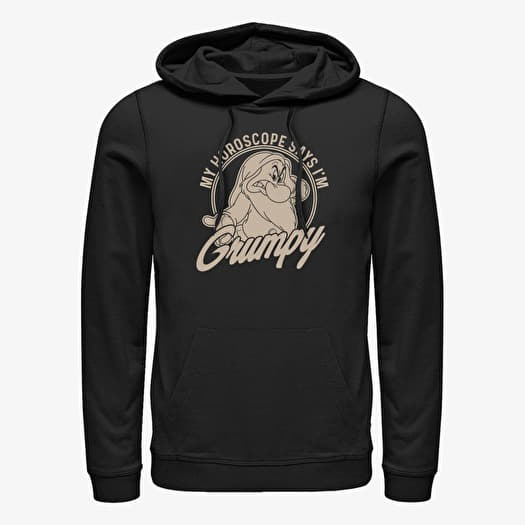 Hanorac Merch Disney Snow White And The Seven Dwarfs - Horoscope Grumpy Unisex Hoodie Black