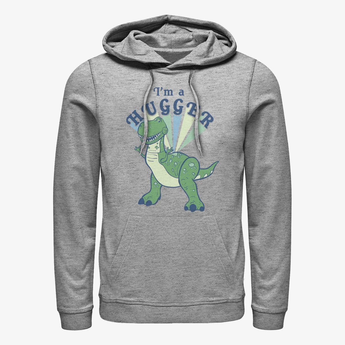 Sweatshirts Merch Disney Toy Story 1-3 - Hugger Rex Unisex Hoodie Heather Grey