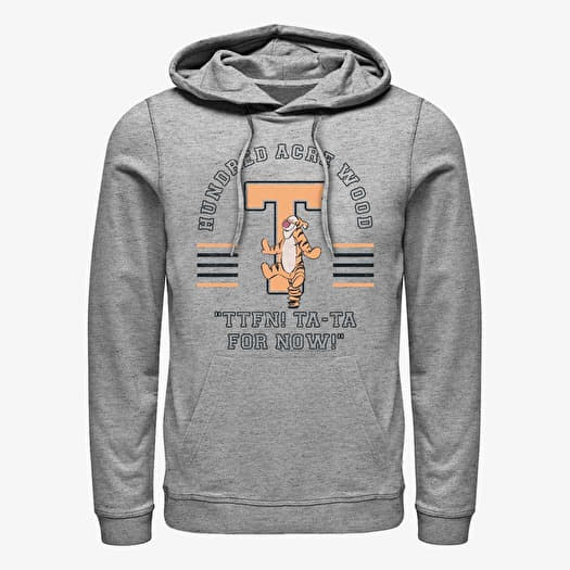 Sweatshirt Merch Disney Winnie the Pooh - Tigger Collegiate Unisex Hoodie Heather Grey