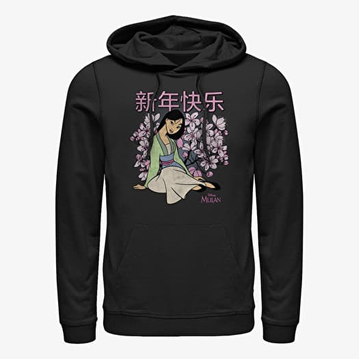 Sweatshirt Merch Disney Mulan - Happy New Year Mulan Unisex Hoodie Black