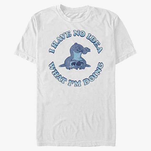 T-särk Merch Disney Lilo & Stitch - No Idea Unisex T-Shirt White