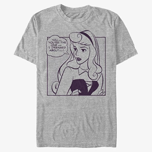 T-shirt Merch Disney Sleeping Beauty - Aurora Comic Unisex T-Shirt Heather Grey