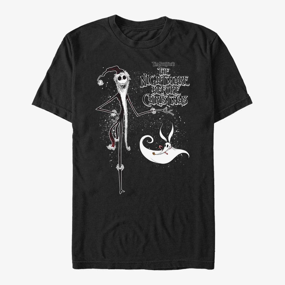 Magliette Merch Disney Nightmare Before Christmas - CHRISTMAS ZERO-1 Unisex T-Shirt Black